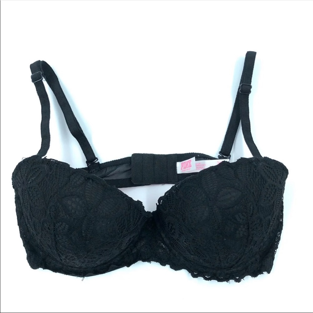 Pink push up bra